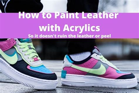 how to seal acrylic on shoes.